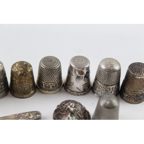 302 - 10 x Antique / Vintage .925 Sterling Silver Haberdashery Inc Charles Horner 52g