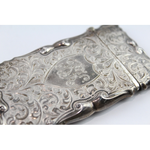 324 - Antique 1922 Birmingham Sterling Silver Slim Calling Card Case (44g)