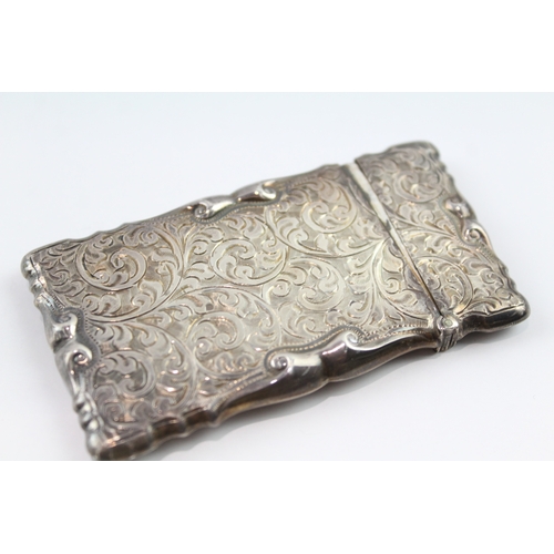 324 - Antique 1922 Birmingham Sterling Silver Slim Calling Card Case (44g)