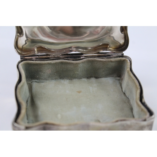 328 - Antique Edwardian 1907 Birmingham Sterling Silver Jewellery / Trinket Box 159g