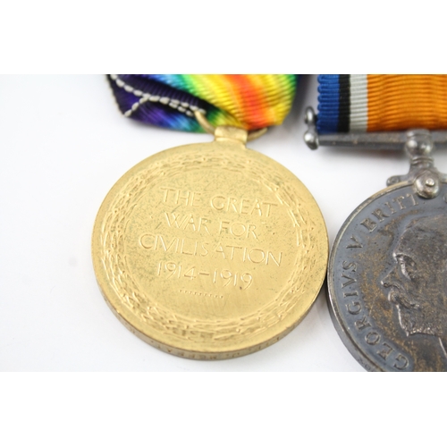 342 - WW1 Medal Pair 30056 Pte J. Moffat KOSB