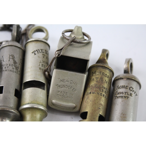 343 - Whistles Inc Military Bosun, ARP, Railway, Etc x 7