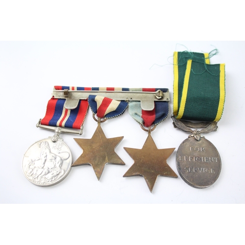 348 - Officers WW2 Territorial Medal Group LT CC Gooding Essex R