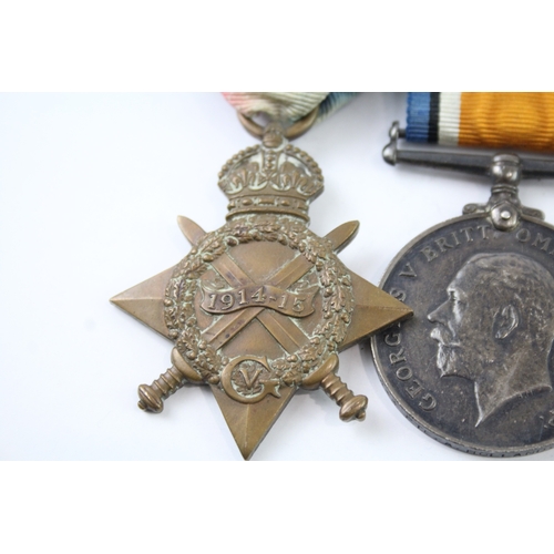 349 - Mounted WW1 1914-15 Star Trio 12433 Pte A Holland Norfolk Regt