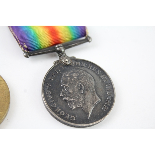 354 - WW1 Medal Pair 203363 Pte J. Walker R.W Fus