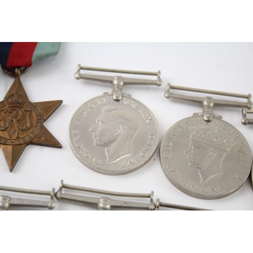 356 - WW2 Medals Inc War, Defence, 1939-45 Stars x 10