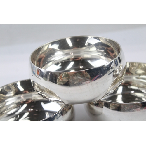 381 - 4 x CHRISTOFLE Silver Plated Minimalist Bowls / Dishes (879g)