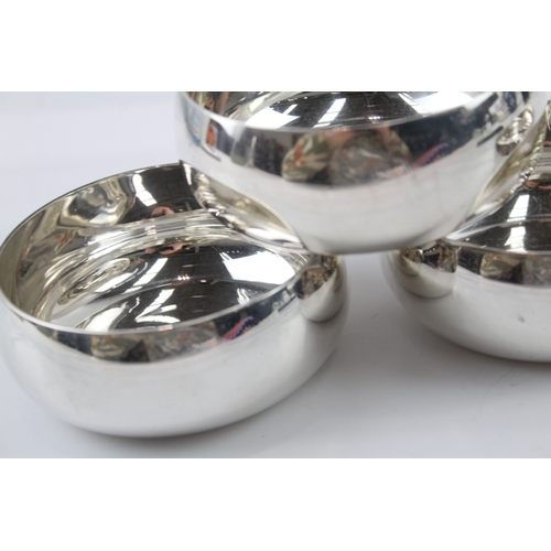 381 - 4 x CHRISTOFLE Silver Plated Minimalist Bowls / Dishes (879g)