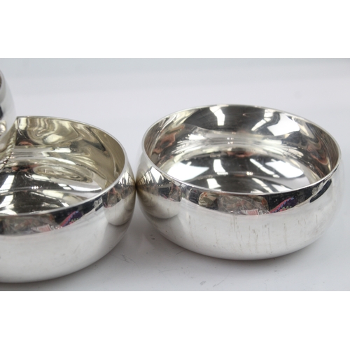 381 - 4 x CHRISTOFLE Silver Plated Minimalist Bowls / Dishes (879g)