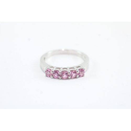 40 - 18ct Gold and pink diamond ring 4g Size N