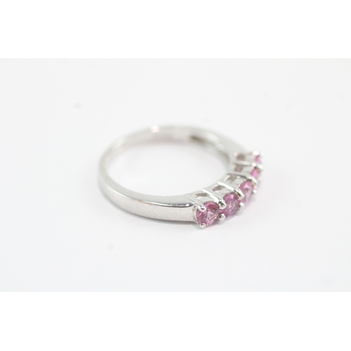 40 - 18ct Gold and pink diamond ring 4g Size N