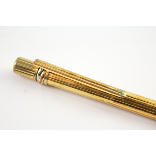 421 - Vintage Must De Cartier Gold Plated Ballpoint Pen / Biro - C81831