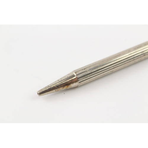 448 - Vintage Must De Cartier Silver Plated Ballpoint Pen / Biro WRITING - C57191