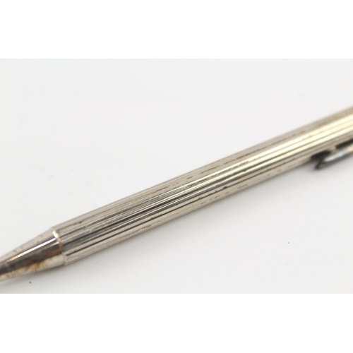 448 - Vintage Must De Cartier Silver Plated Ballpoint Pen / Biro WRITING - C57191