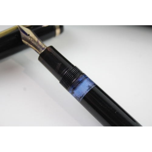 450 - Vintage Montblanc Black Cased Fountain Pen w/ 14ct Gold Nib WRITING