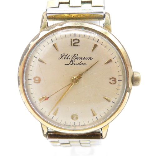 411 - JW Benson Wristwatch - WATCH RUNS