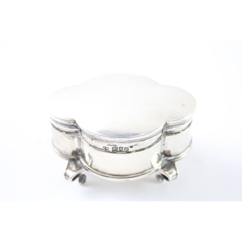 392 - Antique Edwardian 1905 London Sterling Silver Jewellery / Trinket Box (94g)