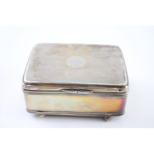 396 - Antique ART DECO 1922 Birmingham Sterling Silver Jewellery / Trinket Box 122g