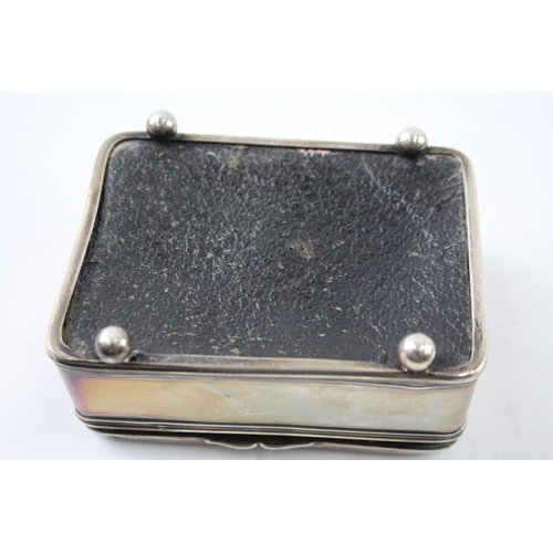 396 - Antique ART DECO 1922 Birmingham Sterling Silver Jewellery / Trinket Box 122g