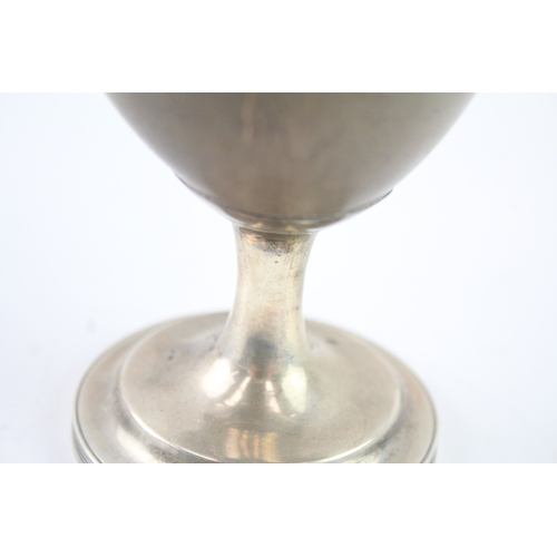 418 - Antique George III 1808 London Sterling Silver Coconut Cup / Chalice (145g)