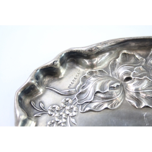 421 - Antique Edwardian 1908 Birmingham Sterling Silver Pin / Trinket Dish (40g)