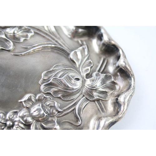 421 - Antique Edwardian 1908 Birmingham Sterling Silver Pin / Trinket Dish (40g)