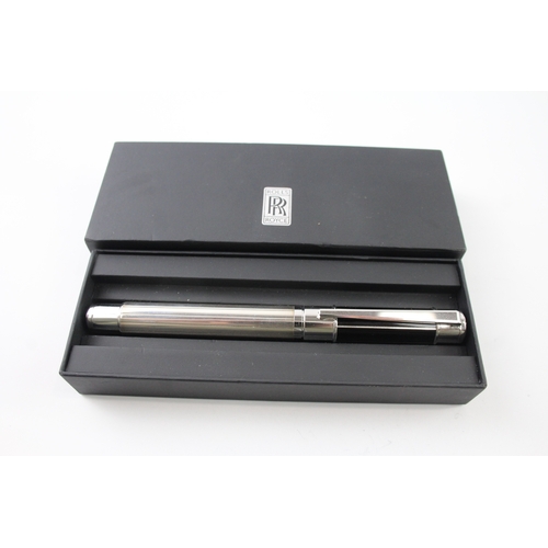 430 - Rolls Royce Hallmarked .925 Sterling Silver Cased Fountain Pen w/ Steel Nib 70g