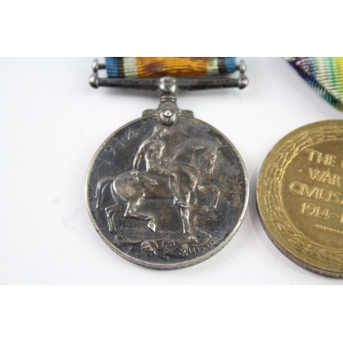 438 - WW1 Medal Pair 40361 Pte F Breen Northumb Fus