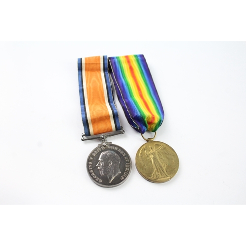 440 - Mounted WW1 Medal Pair 98483 3.A.M J.A Crawford RAF