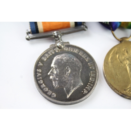 440 - Mounted WW1 Medal Pair 98483 3.A.M J.A Crawford RAF