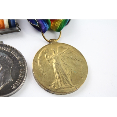 440 - Mounted WW1 Medal Pair 98483 3.A.M J.A Crawford RAF