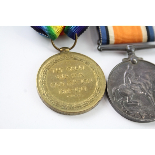 440 - Mounted WW1 Medal Pair 98483 3.A.M J.A Crawford RAF