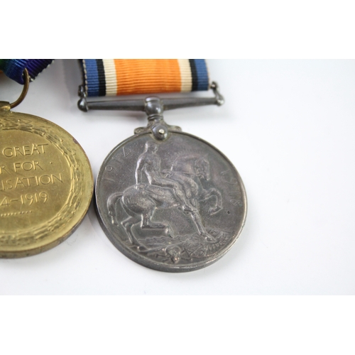 440 - Mounted WW1 Medal Pair 98483 3.A.M J.A Crawford RAF