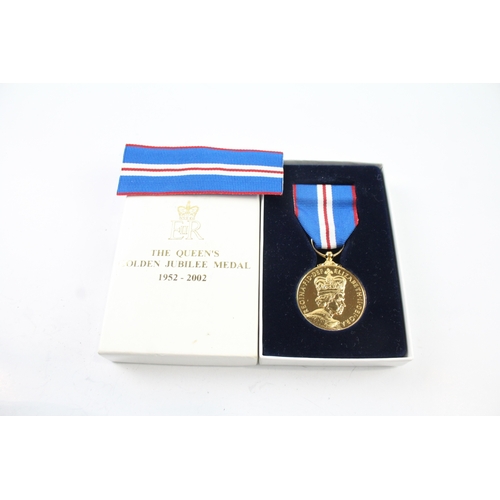 441 - Boxed ERII Queens Golden Jubilee Medal w/ COA