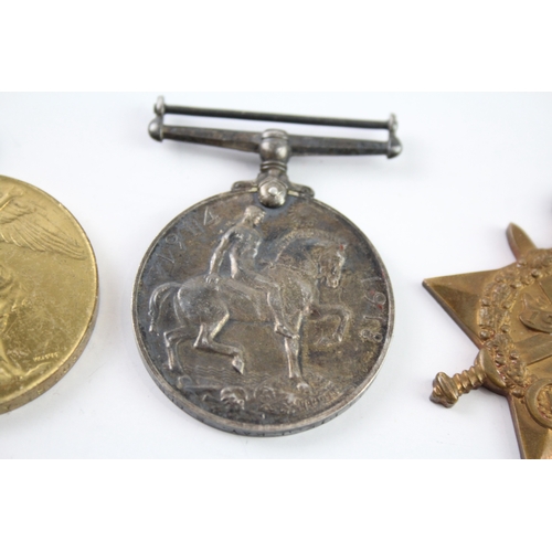 444 - WW1 1914-15 Star Trio 9949 Pte J Kay Scots Guards