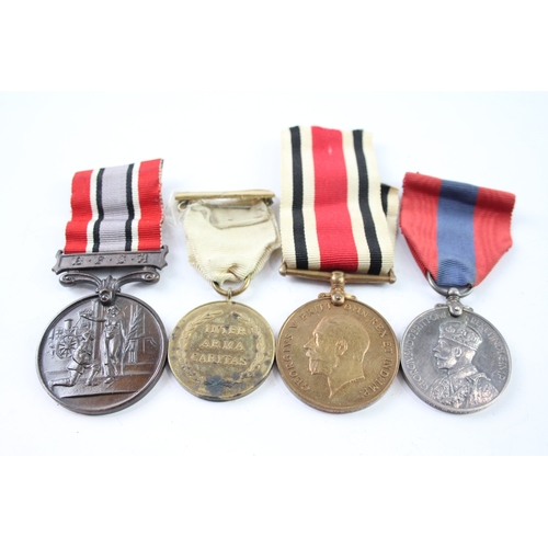 450 - Medals Inc GV Imperial Service, S Constabulary, Fire Brigade & WW1 Red Cross x 4