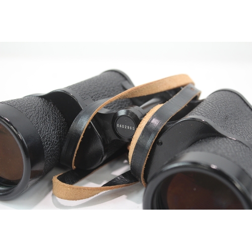 501 - Vintage Carl Zeiss Jena DDR Jenoptem 10x50w Binoculars Working w/ Original Case