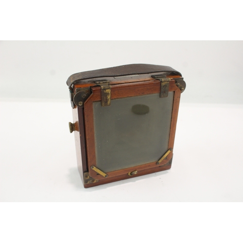 505 - J Lancaster & Son Le Merveilleux 3 1/4x4 1/4 Antique Plate Camera Working c.1886