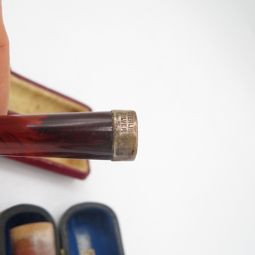 335 - 2x silver amber cheroots