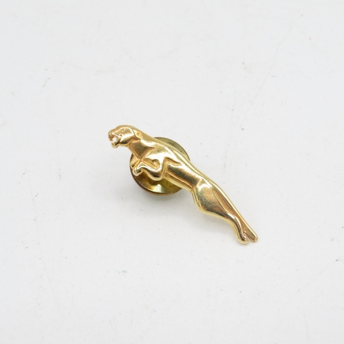 336 - 9ct gold Jaguar lapel badge