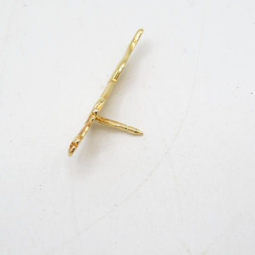 336 - 9ct gold Jaguar lapel badge