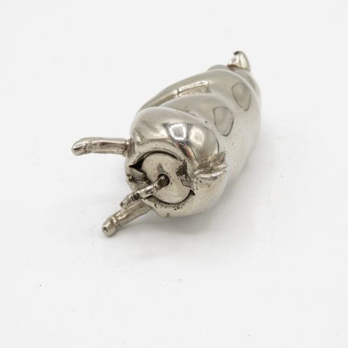 337 - Silver pig tape measure