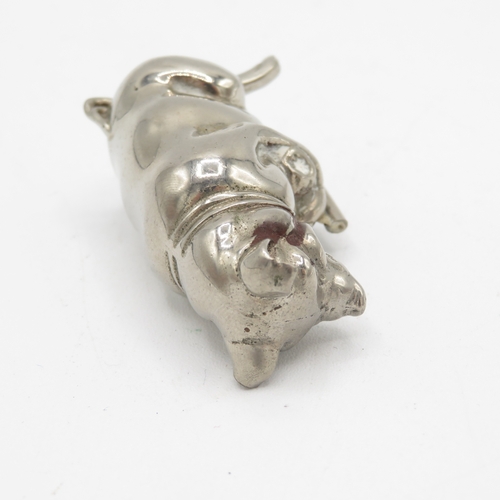 337 - Silver pig tape measure