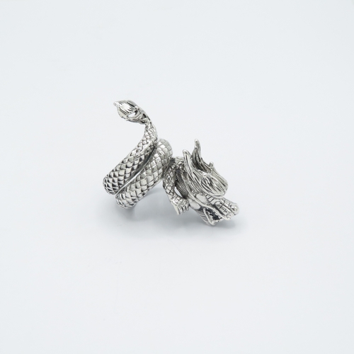 375 - Adjustable 925 silver dragon ring  20g