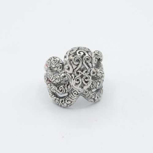 377 - 925 silver octopus ring