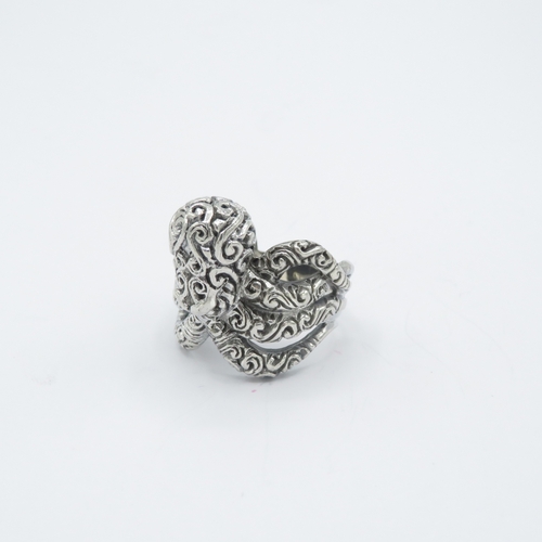 377 - 925 silver octopus ring