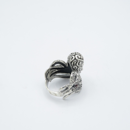 377 - 925 silver octopus ring