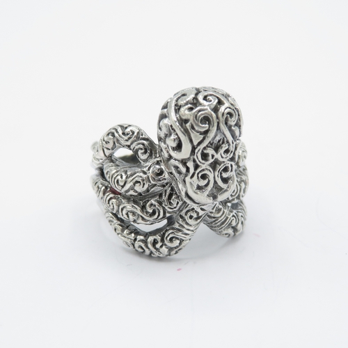 377 - 925 silver octopus ring