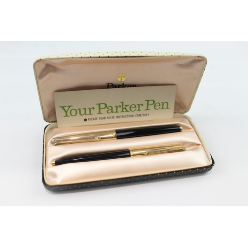 Vintage Parker 65 Black Fountain Pen w/ 14ct Gold Nib, Ballpoint ...