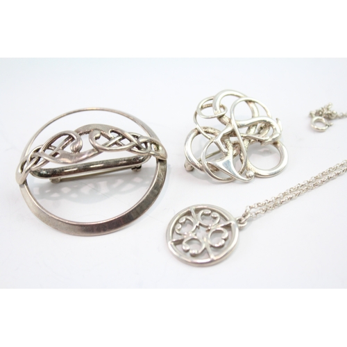 Collection of Sterling Silver Ola Gorie Jewellery inc. Necklace x 3 26g